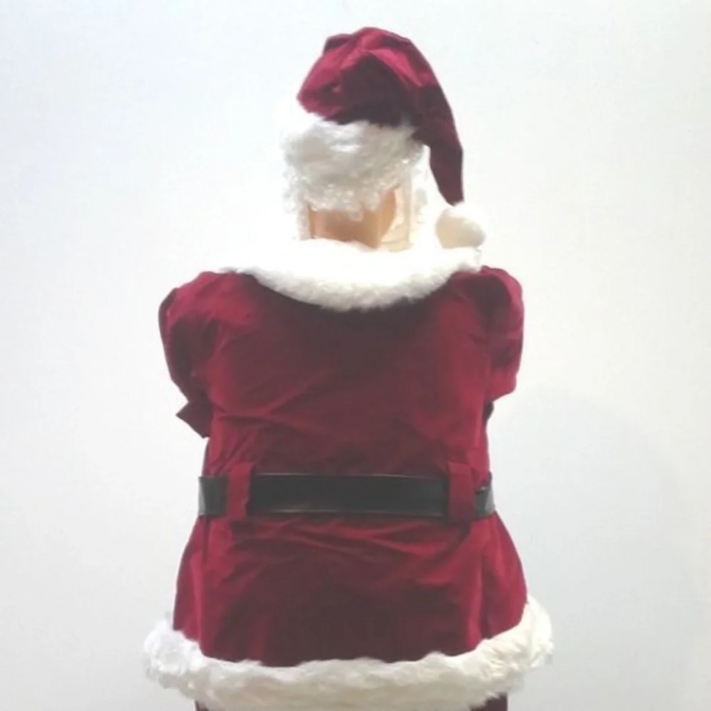 Vintage Life Size Animated Santa Door Greeter Five Feet Tall